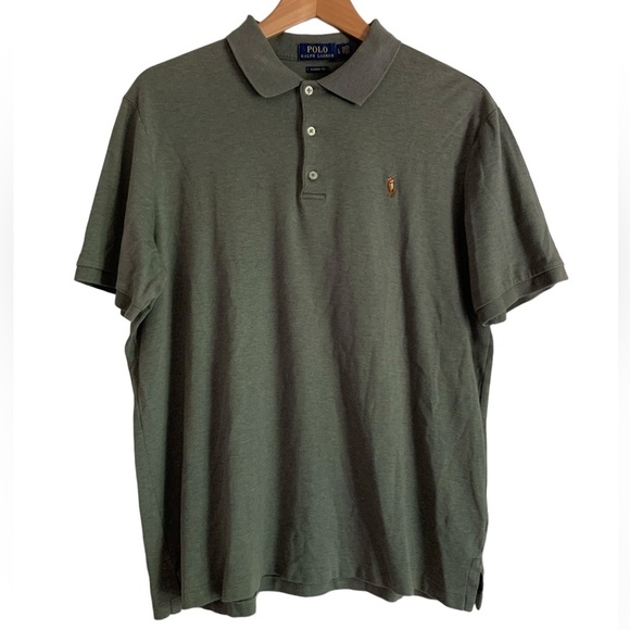 Polo Ralph Lauren Other - Polo Ralph Lauren Green Short Sleeve Shirt Cotton Full Color Brown Pony Large